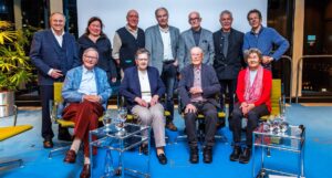 Zeitzeugen berichteten im Sparkassenturm von ihren Erinnerungen ans Kriegsende. Foto: Herbert Gönster/WZ 9.12.2025